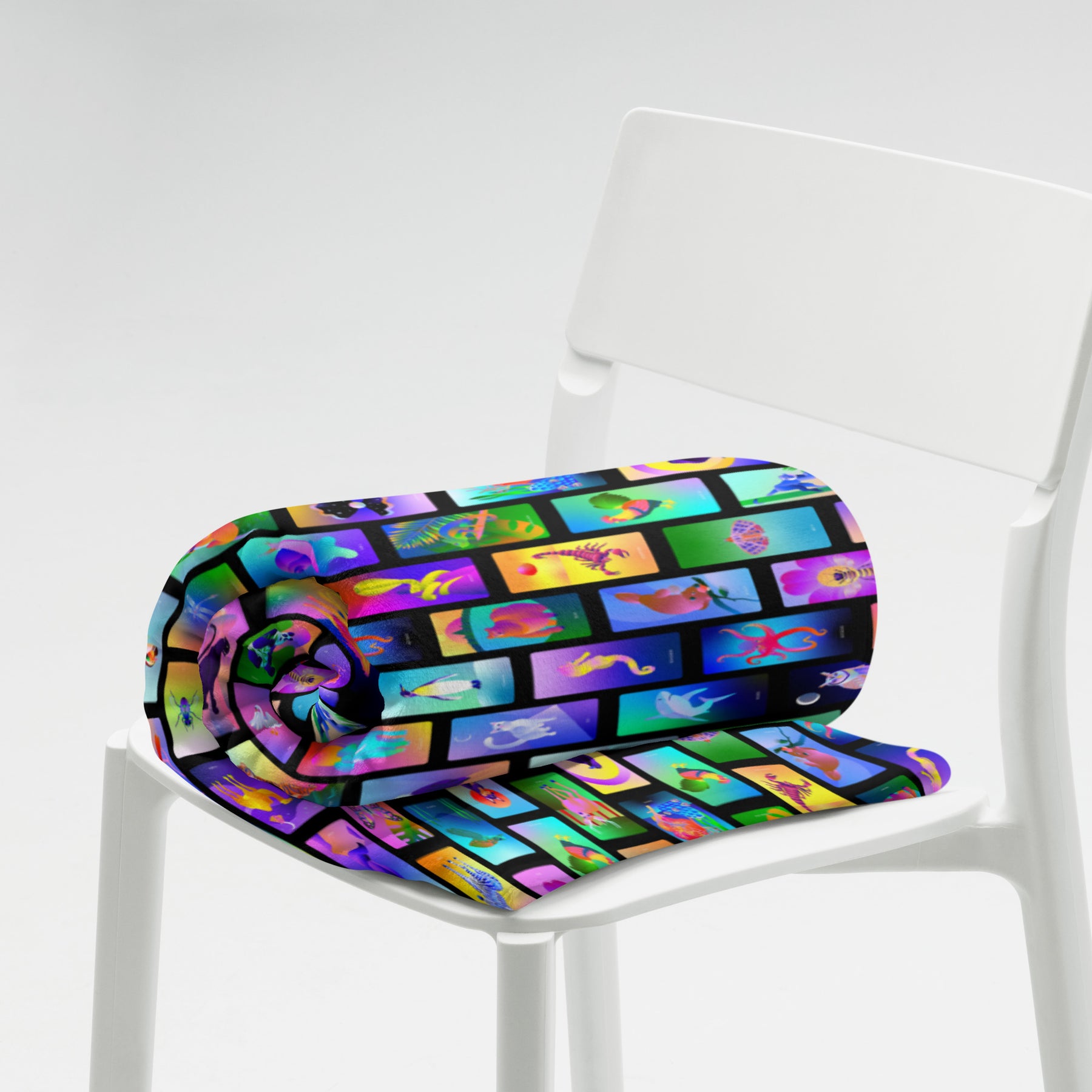 Cosmic Creatures Throw Blanket
