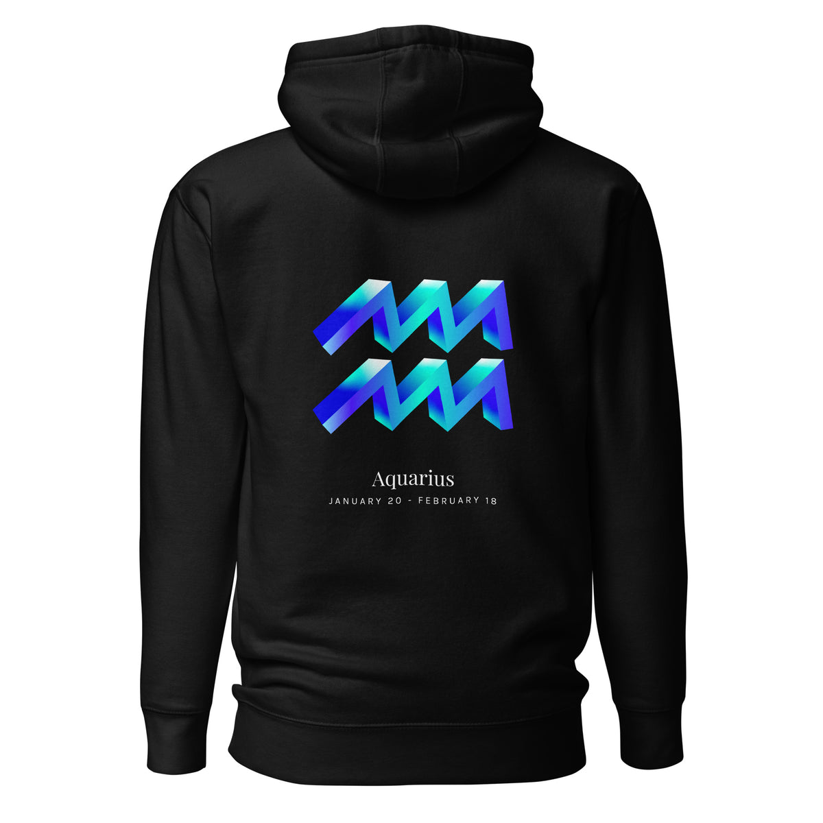 Aquarius Symbol Hoodie