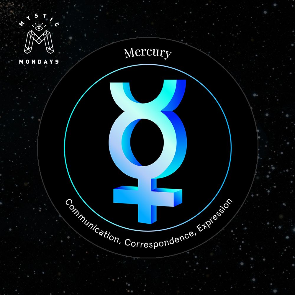 Mercury Astro Alignment Card Cheat Sheet Reference Guide
