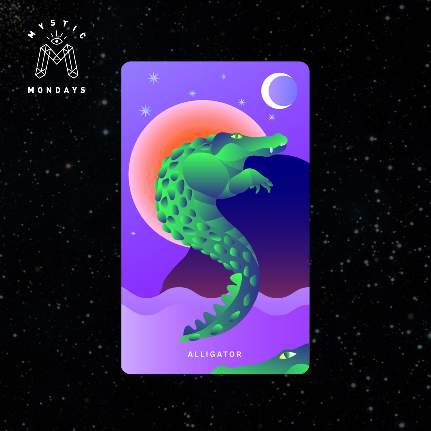Alligator Cosmic Creatures Card Cheat Sheet Reference Guide
