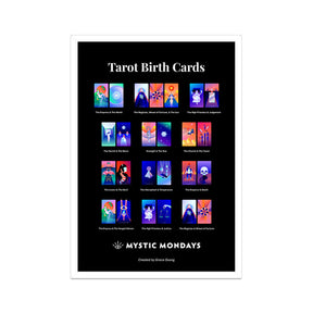 Tarot Birth Cards Print