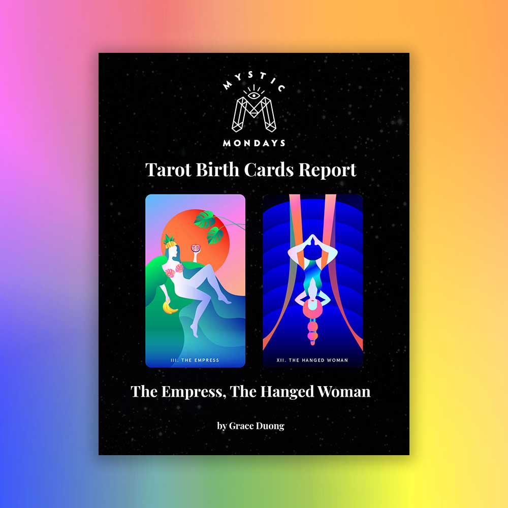Empress + Hanged Woman Tarot Birth Cards Report
