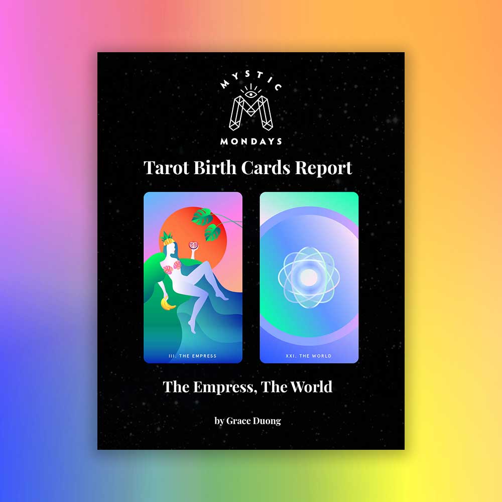 Empress + World Tarot Birth Cards Report