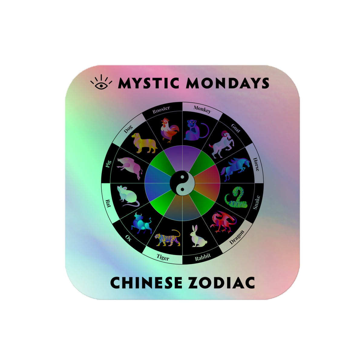 Chinese Zodiac Holo Sticker