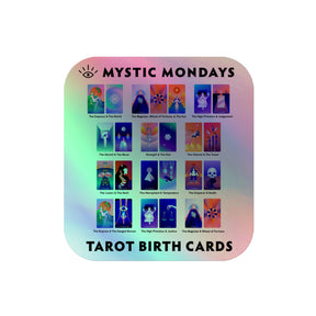 Tarot Birth Cards Holo Sticker