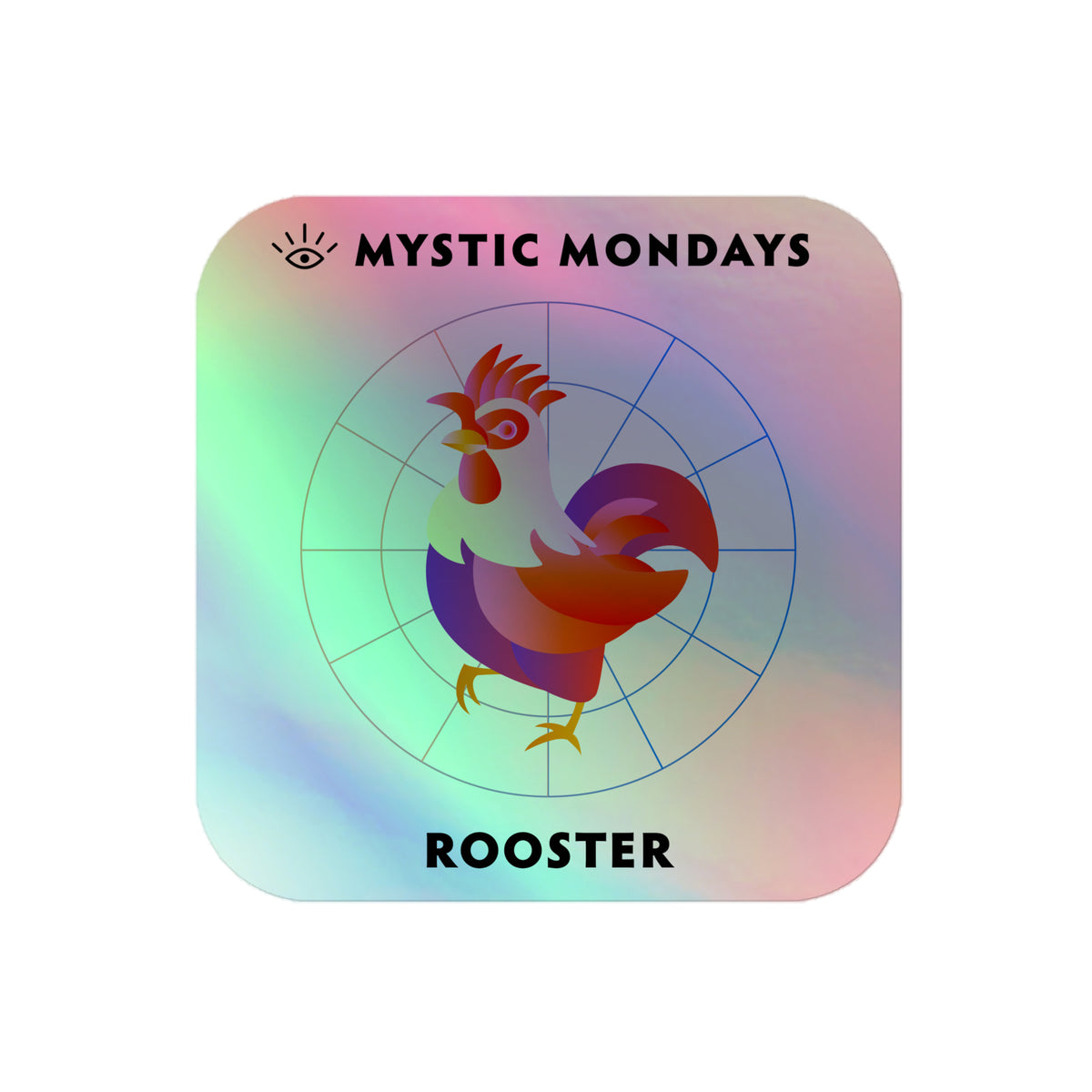 Rooster Holo Sticker