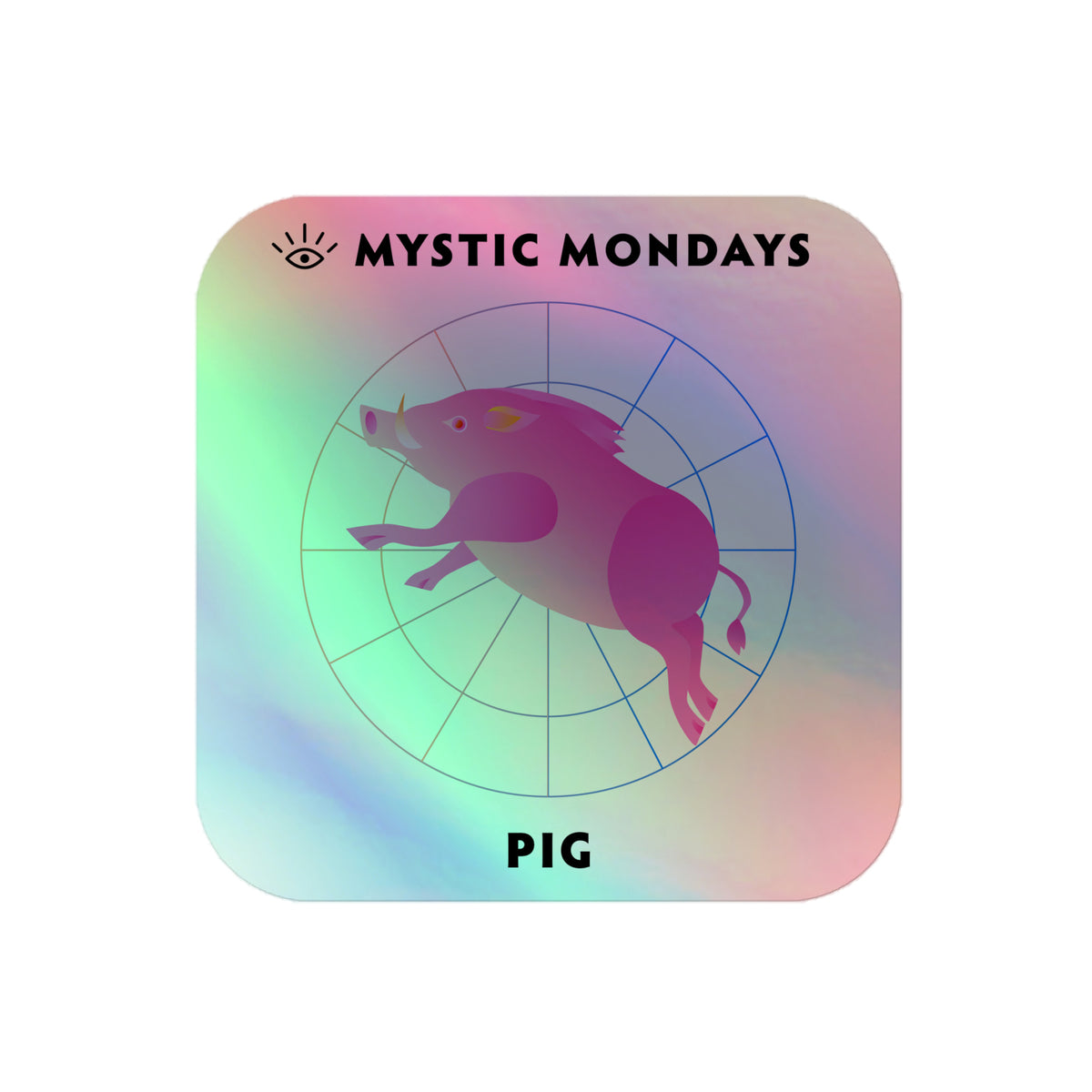 Pig Holo Sticker