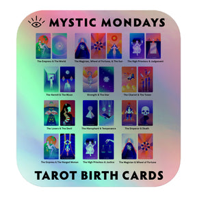 Tarot Birth Cards Holo Sticker