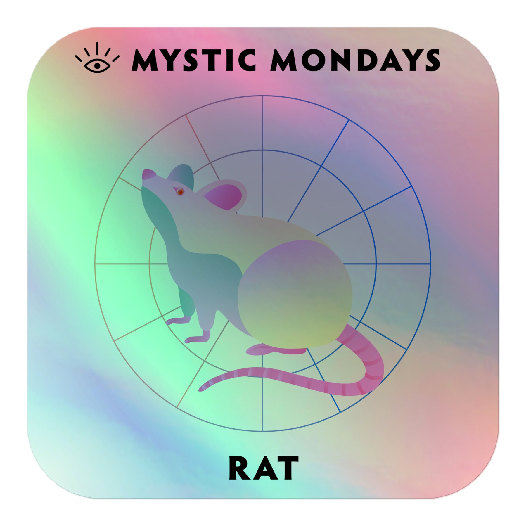 Rat Holo Sticker