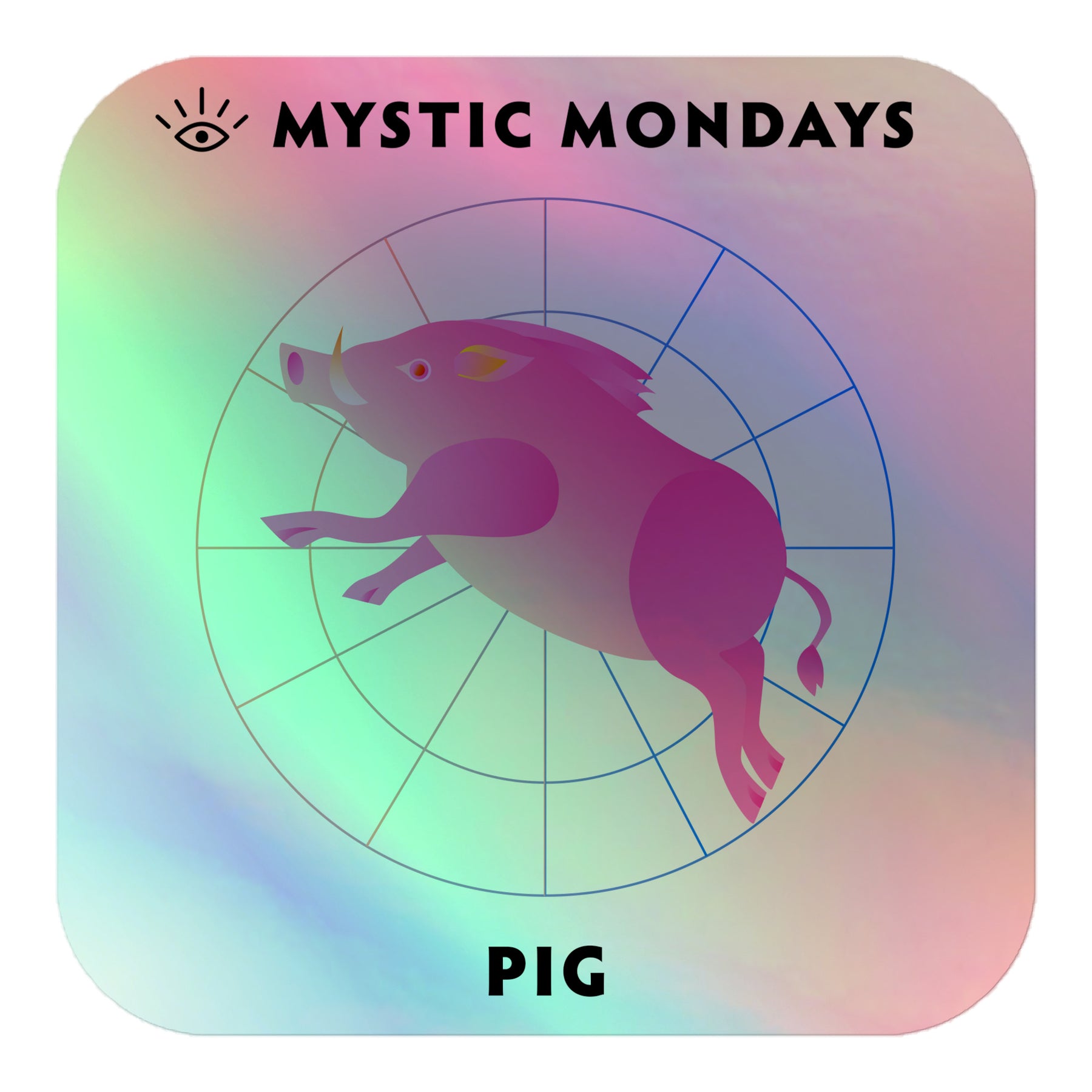 Pig Holo Sticker