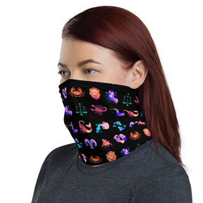 Zodiac Sign Illustration Neck Gaiter