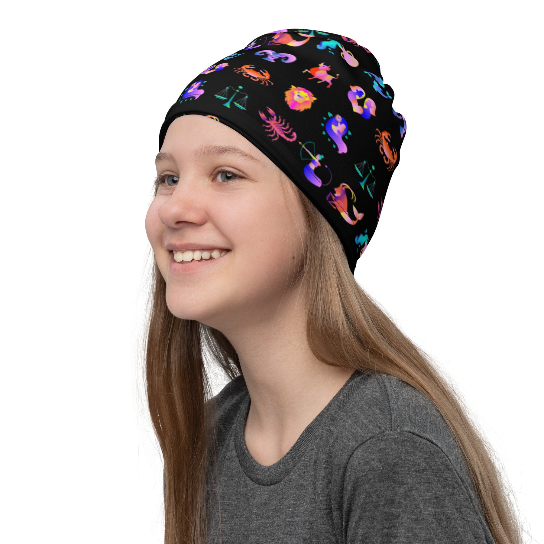 Zodiac Sign Illustration Neck Gaiter