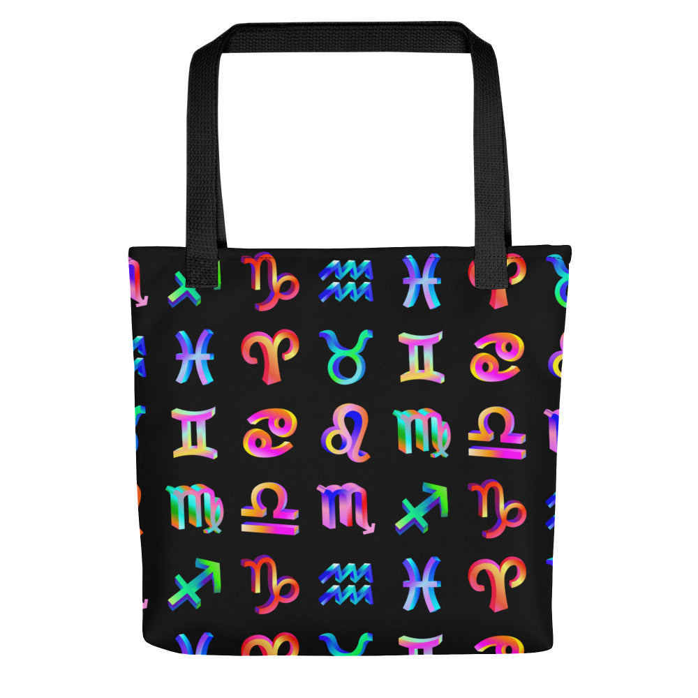 Zodiac Sign Symbols Tote Bag