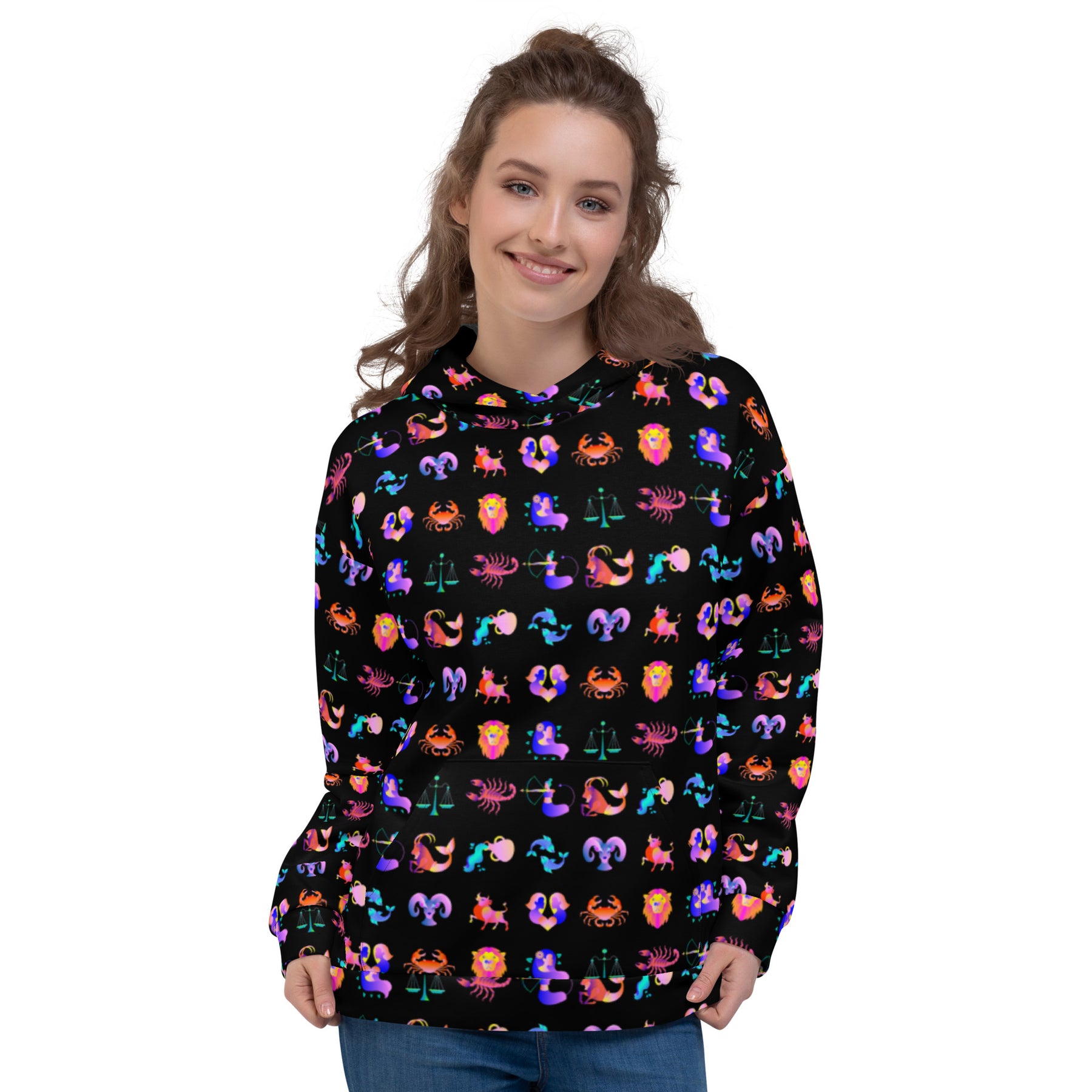 Zodiac Sign Illustration Hoodie