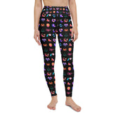 Zodiac Sign Illustration Yoga Leggings