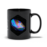Rainbow Obsidian Black Mug