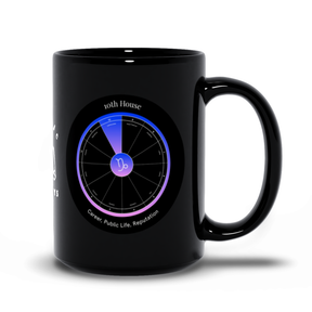 10th House Black Mug