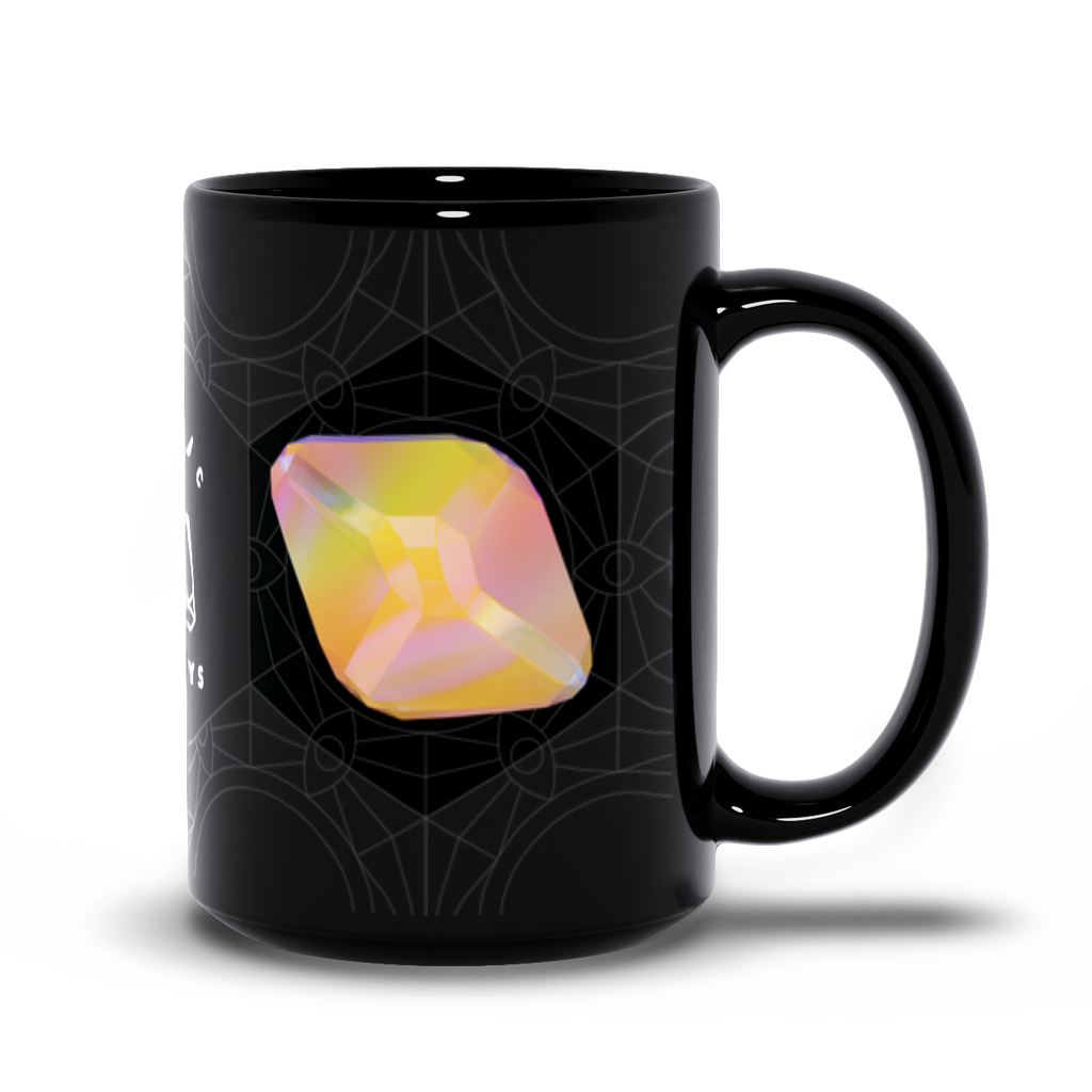 Rainbow Mayanite Black Mug