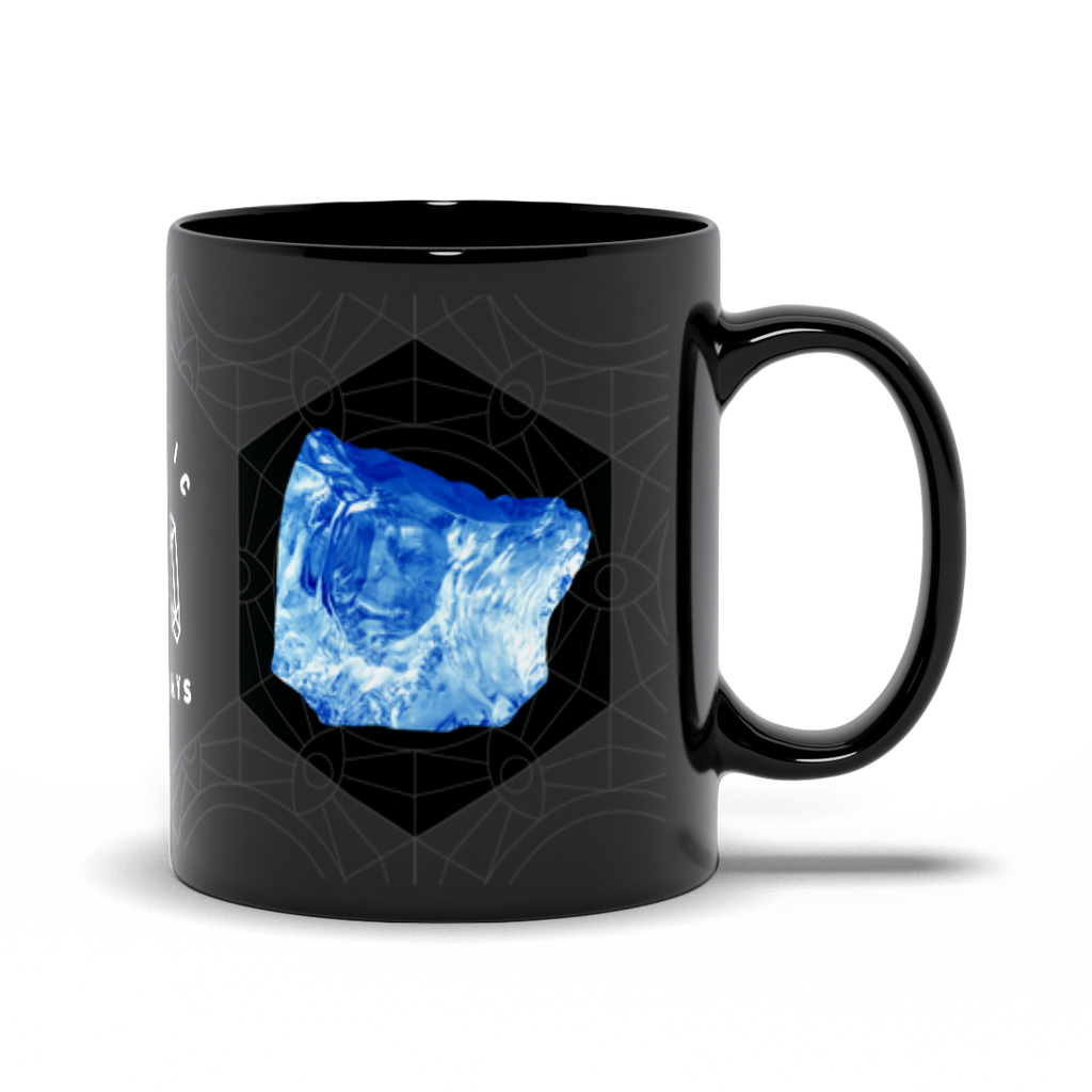 Blue Obsidian Black Mug