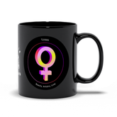 Venus Black Mug