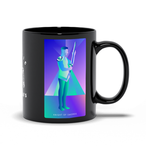 Knight of Swords Black Mug