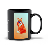 Fox Black Mug