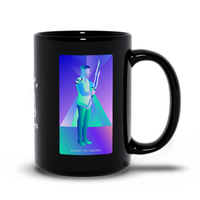 Knight of Swords Black Mug