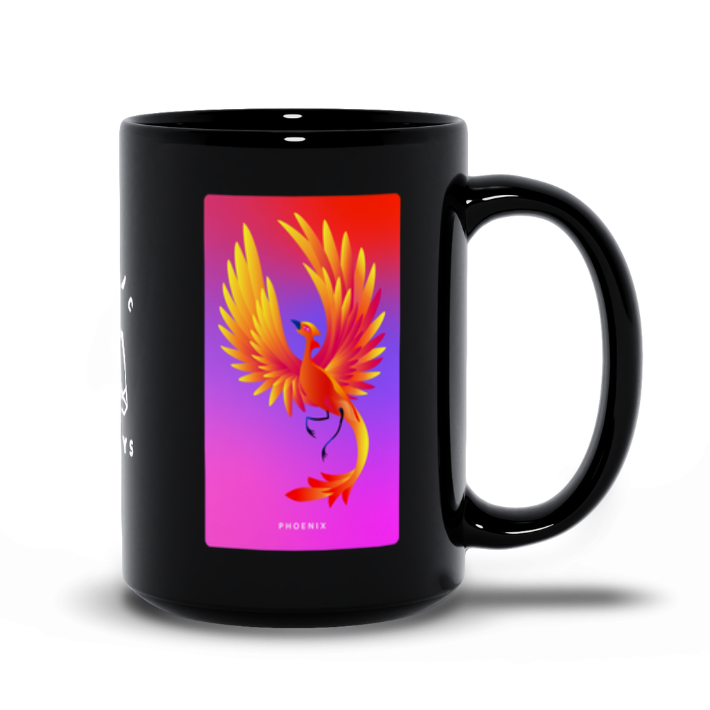 Phoenix Black Mug
