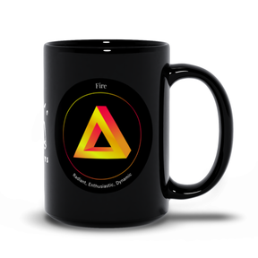 Fire Black Mug