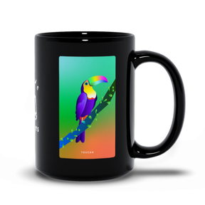 Toucan Black Mug