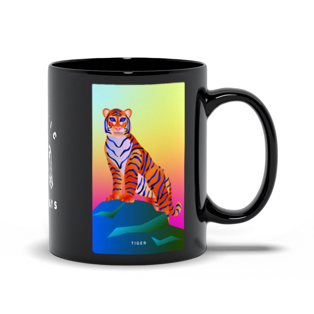 Tiger Black Mug