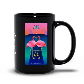 The Lovers Black Mug