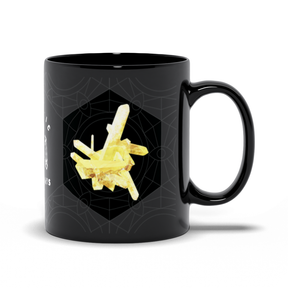 Golden Healer Black Mug