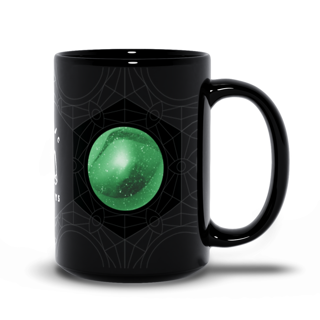 Green Aventurine Black Mug