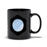 Blue Lace Agate Black Mug