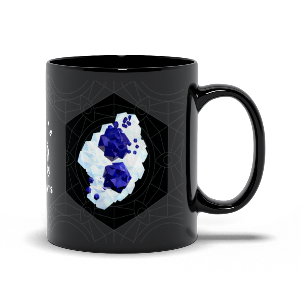 Blue Spinel Black Mug