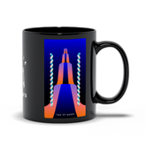 Two of Wands Black Mug