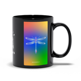 Dragonfly Black Mug