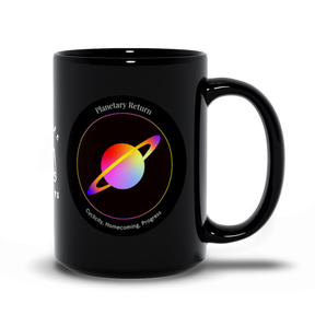 Planetary Return Black Mug
