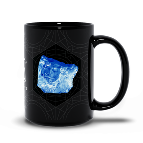 Blue Obsidian Black Mug