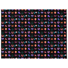 Zodiac Sign Illustration Throw Blanket